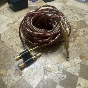 Vintage Radioshack 4mm Banana Male Plug Jack Connector Gold Pin Red + Black
